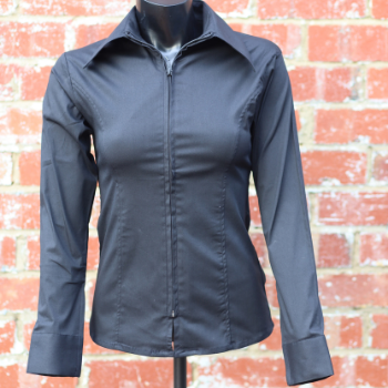 Cotton Lycra Front Zip Fitted Show Shirts