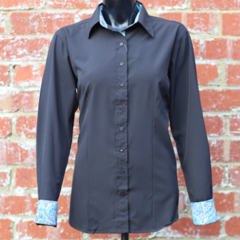 Ladies Easy Care Button Up Show Shirt