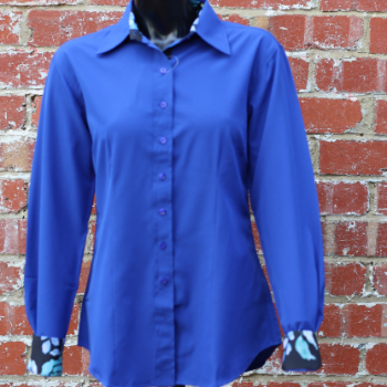 Ladies Easy Care Button Up Show Shirt