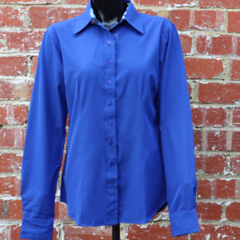 Ladies Easy Care Button Up Show Shirt