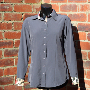 Ladies Easy Care Button Up Show Shirt